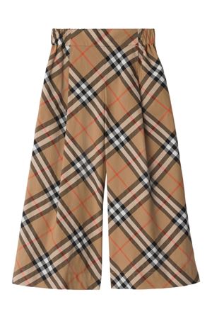 pantalone in cotone beige BURBERRY KIDS | 8108018B9368